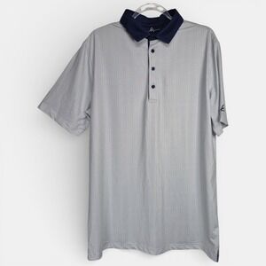 Boston Scott Golf Polo Shirt Mens XL White Micro Dot Performance Modern Fit UPF